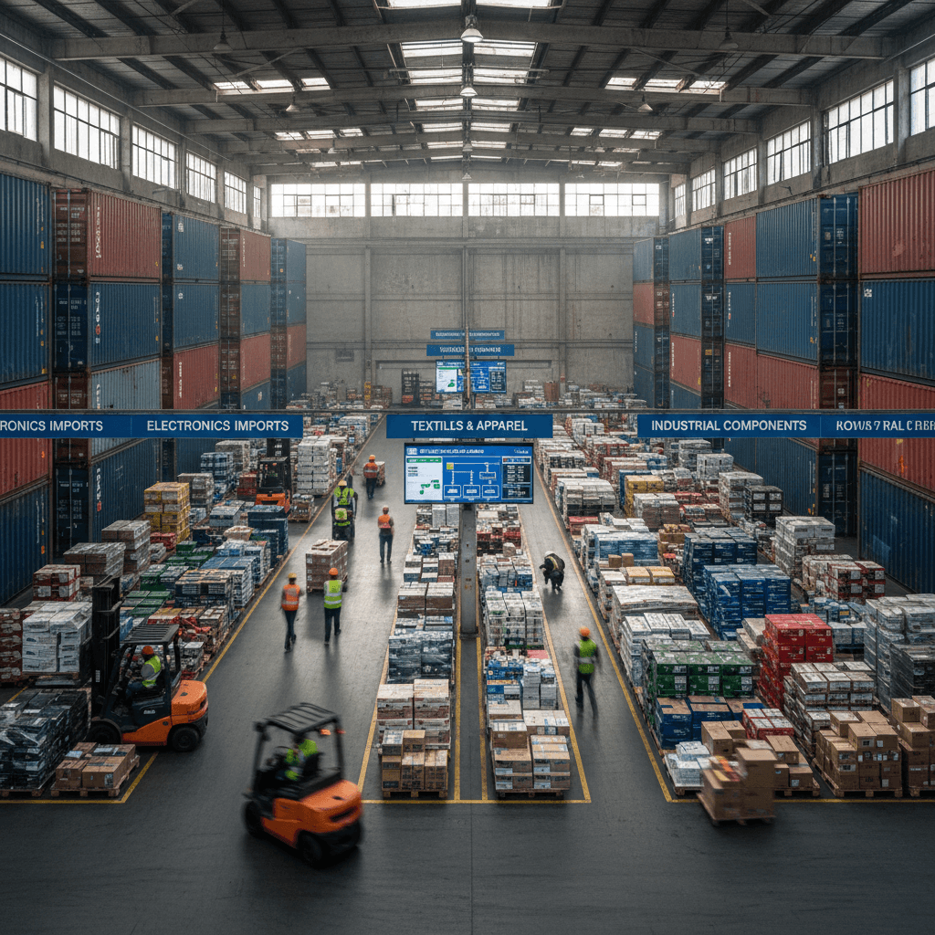 Import logistics and warehouse operations