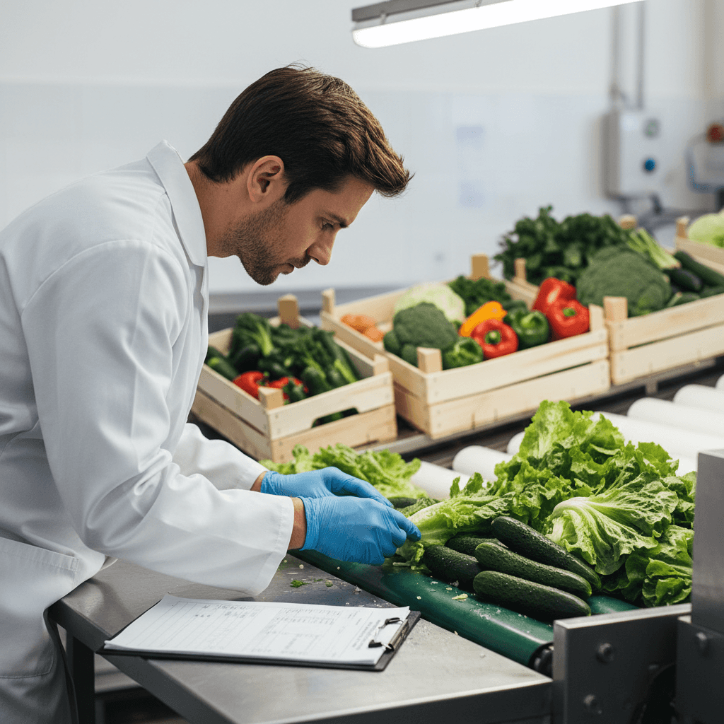 Quality control inspection of fresh produce